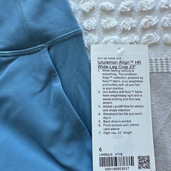 Lululemon Align Wide-Leg Crop (Size 6) - Picture 2 of 3